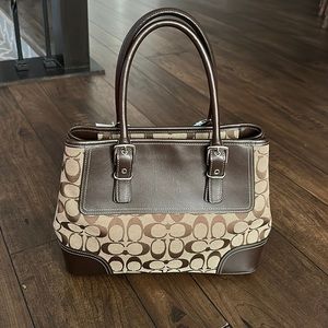 Coach Hampton Signature Shoulder Bag